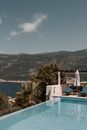 Swimming Pool With View Of Mountain And Sea