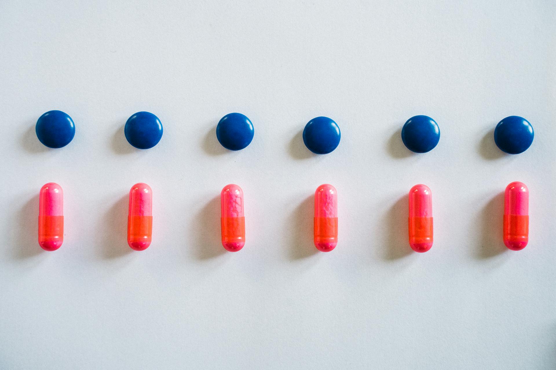 Close-Up Shot of Medication Capsules and Tablets