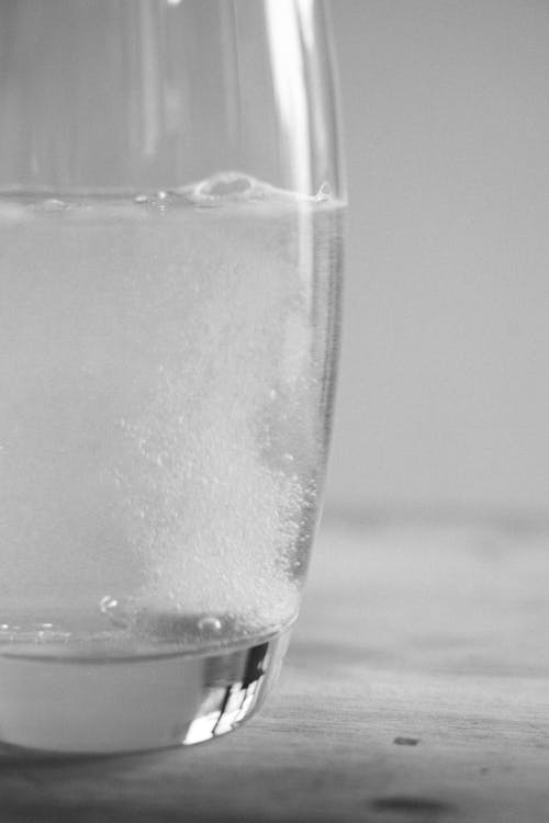 A Water in Clear Drinking Glass