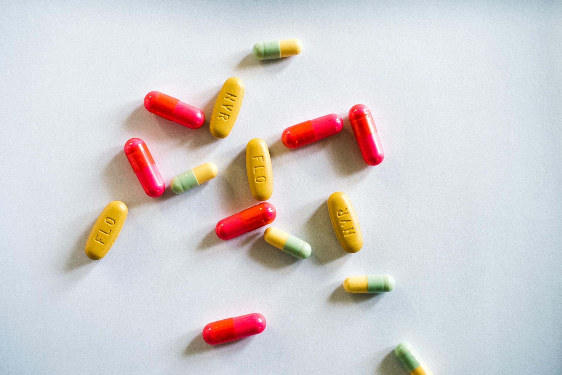 Close-Up Shot of Medication Capsules