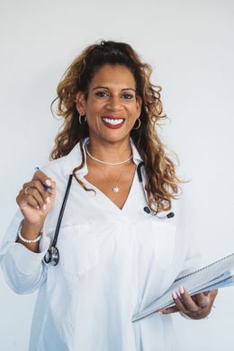 Doctor representing full body health check