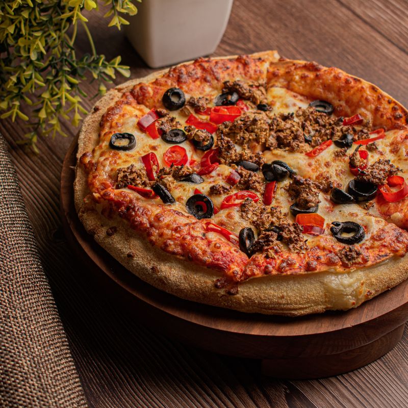 Taco Pizza with Ground Beef