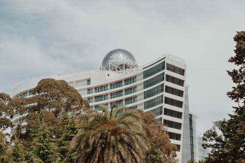 Modern Building against Blue Sky