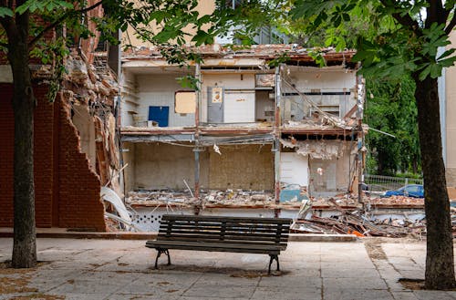 Demolished House in City 