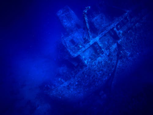 Shipwreck on Seabed