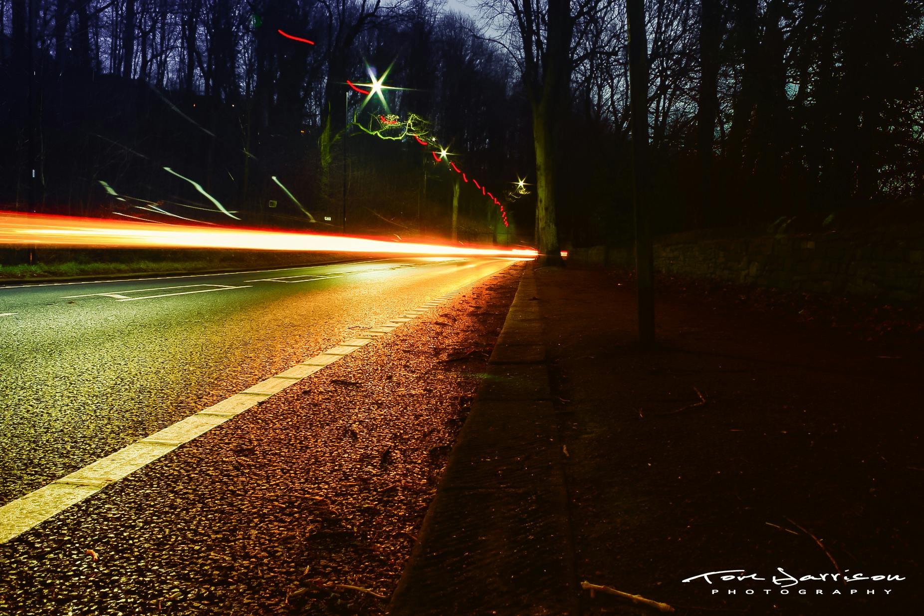 Free stock photo of car lights, long exposure, night lights