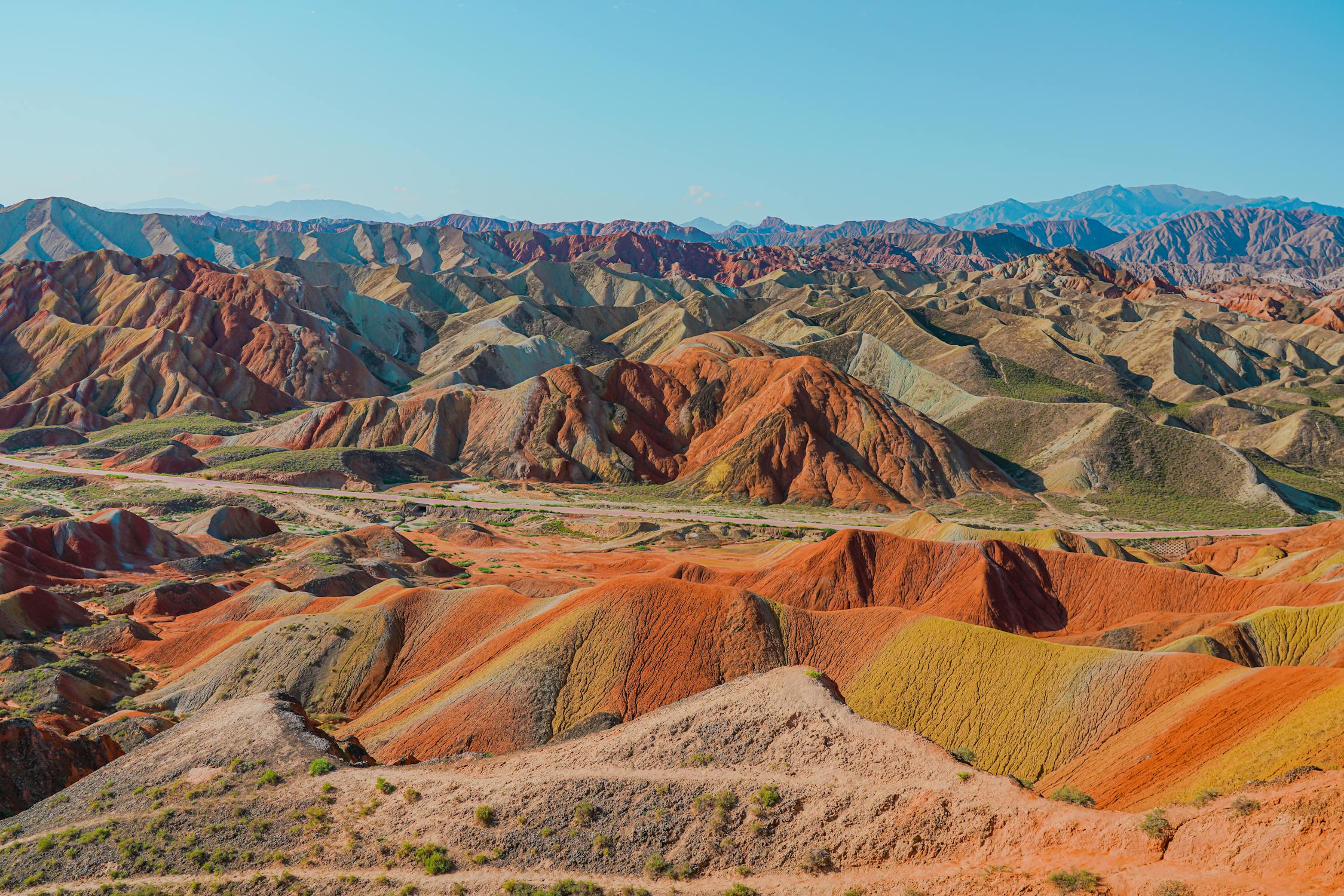 Zhangye Danxia Geopark in China Photo by SimplyArt4794 from Pexels