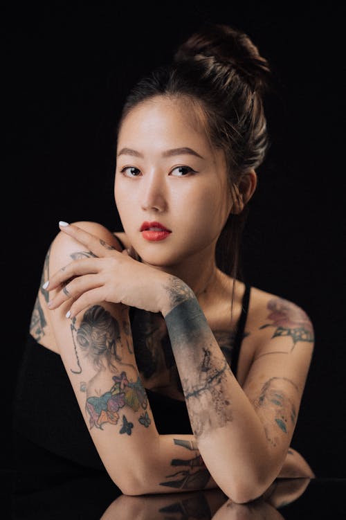 亞洲女人, 人, 刺青 的 免費圖庫相片