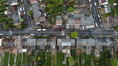 Free Aerial Photo of Houses Stock Photo