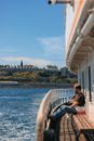 People on a Steamboat