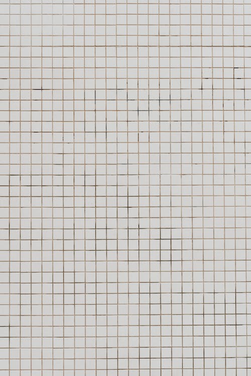 White Tiled Wall in Close Up Shot