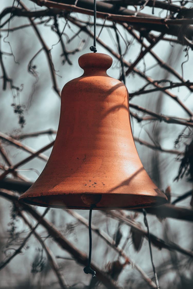 Bell Hanging On A Tree