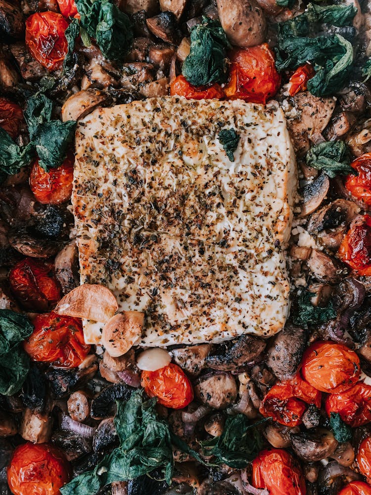 Compost Of Vegetables, Mushrooms And Toast