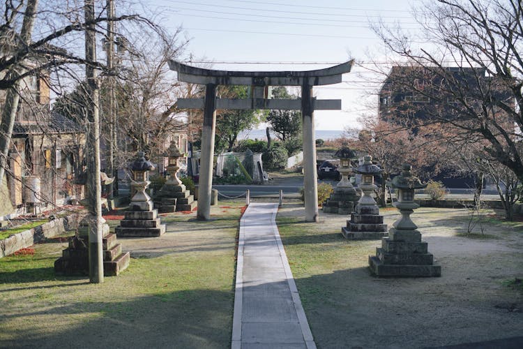 Pagoda In Japanese Garden