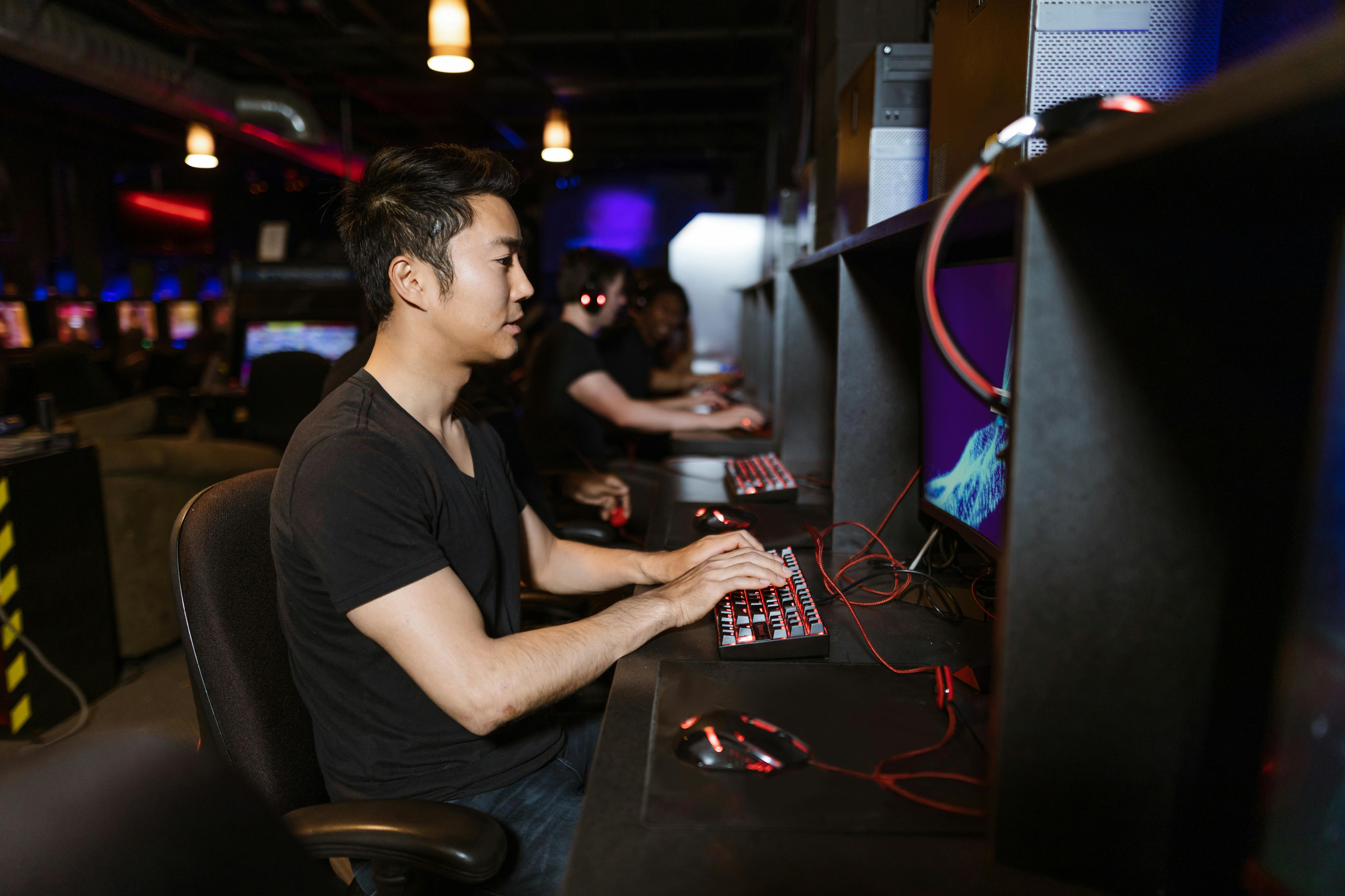 Man Playing Computer Game · Free Stock Photo