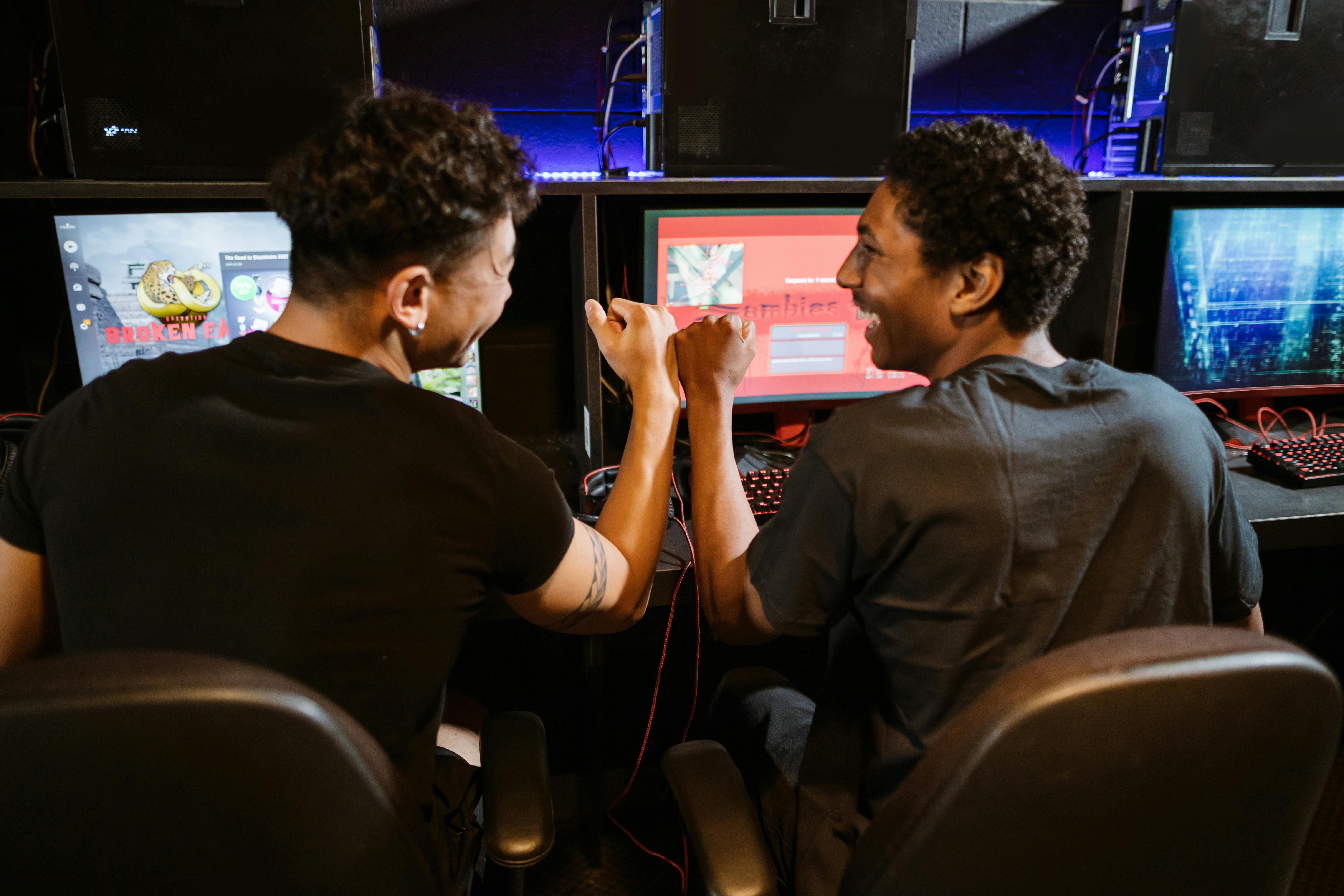 Men Playing Computer Games · Free Stock Photo