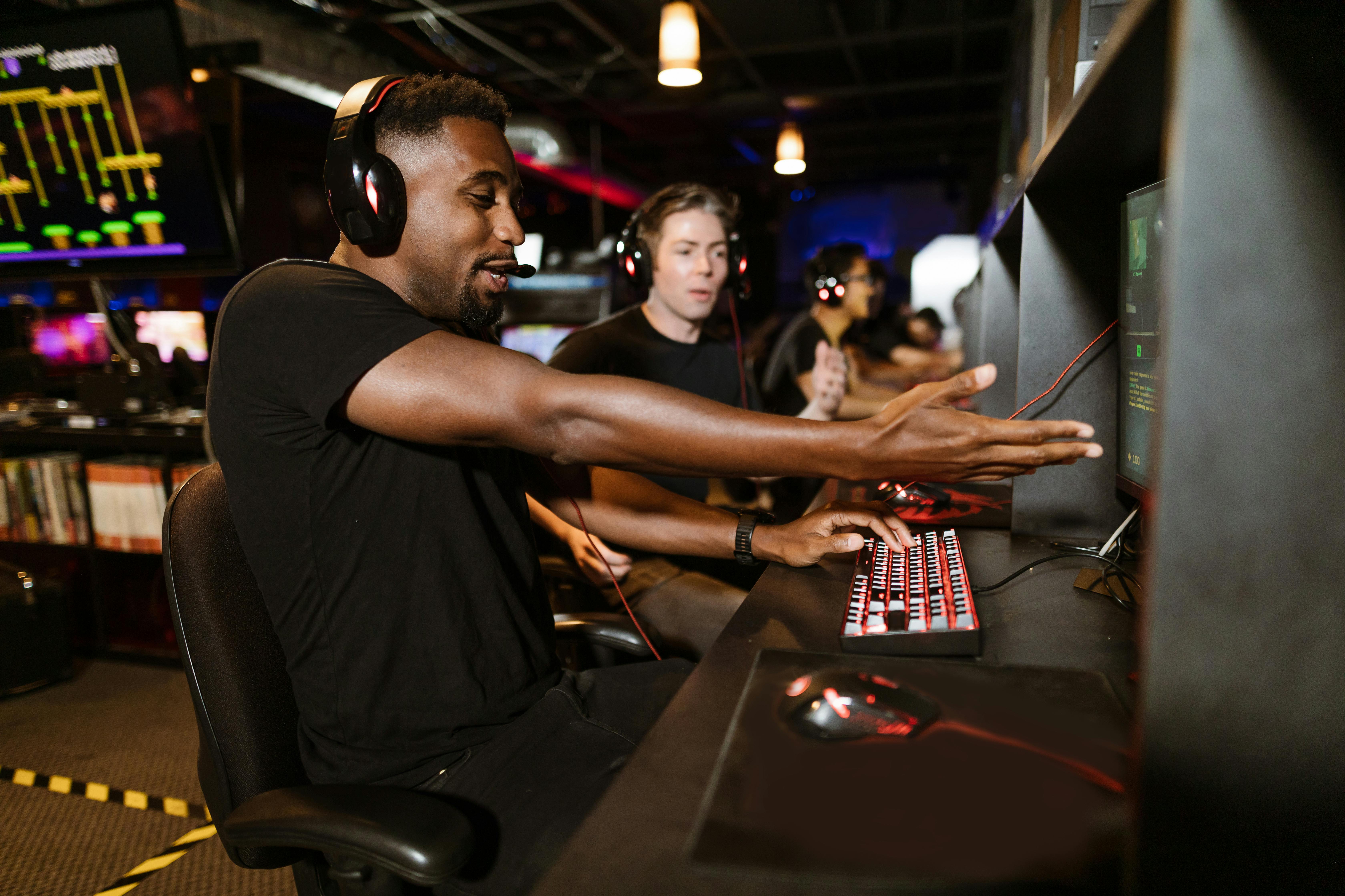 Men Playing Computer Games · Free Stock Photo