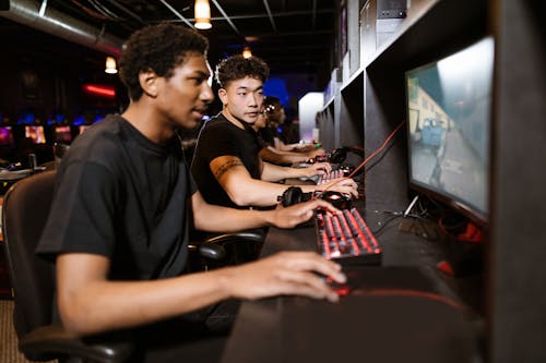 Men Playing Computer Games