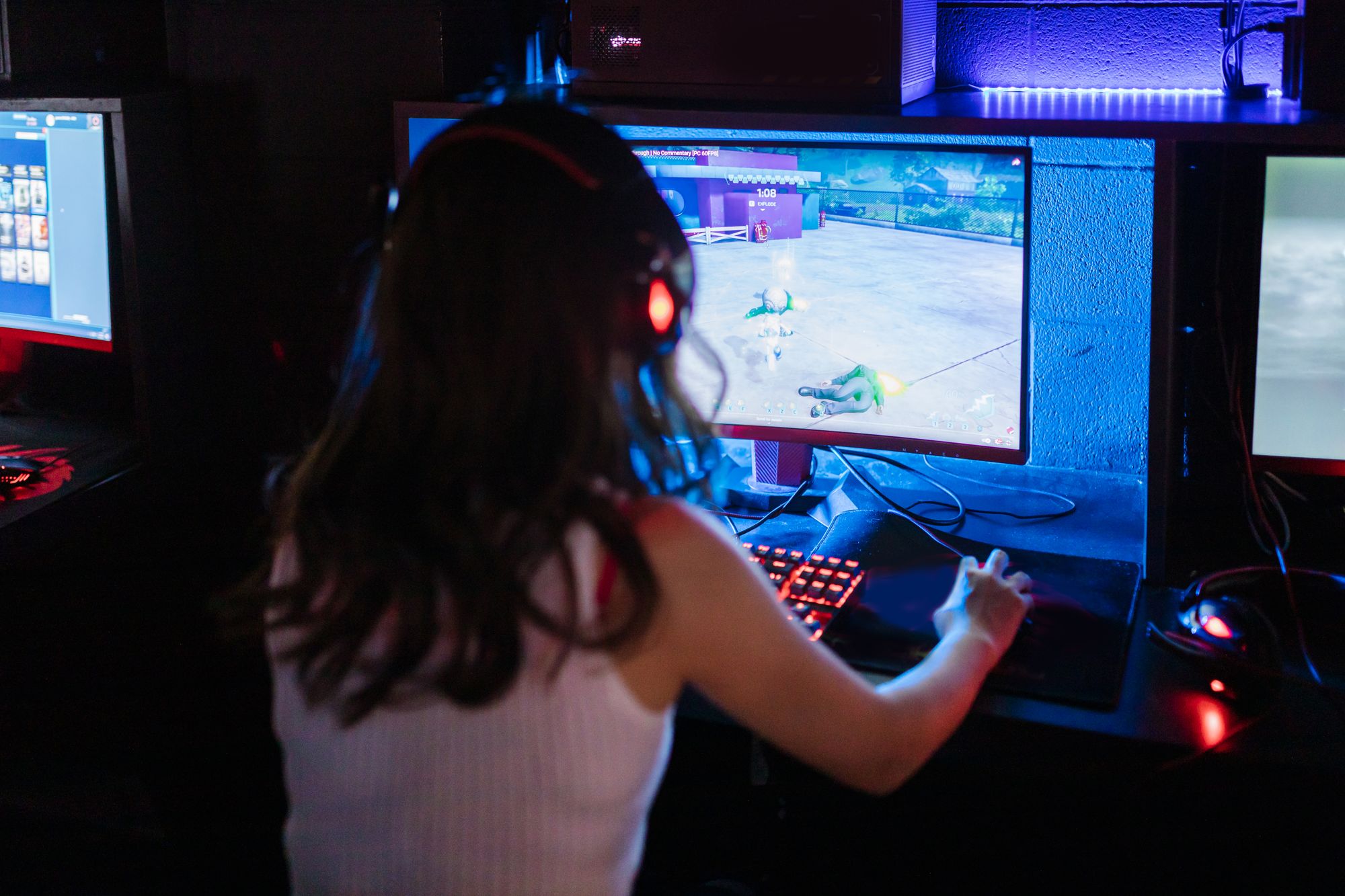 Setup gamer completo com RGB