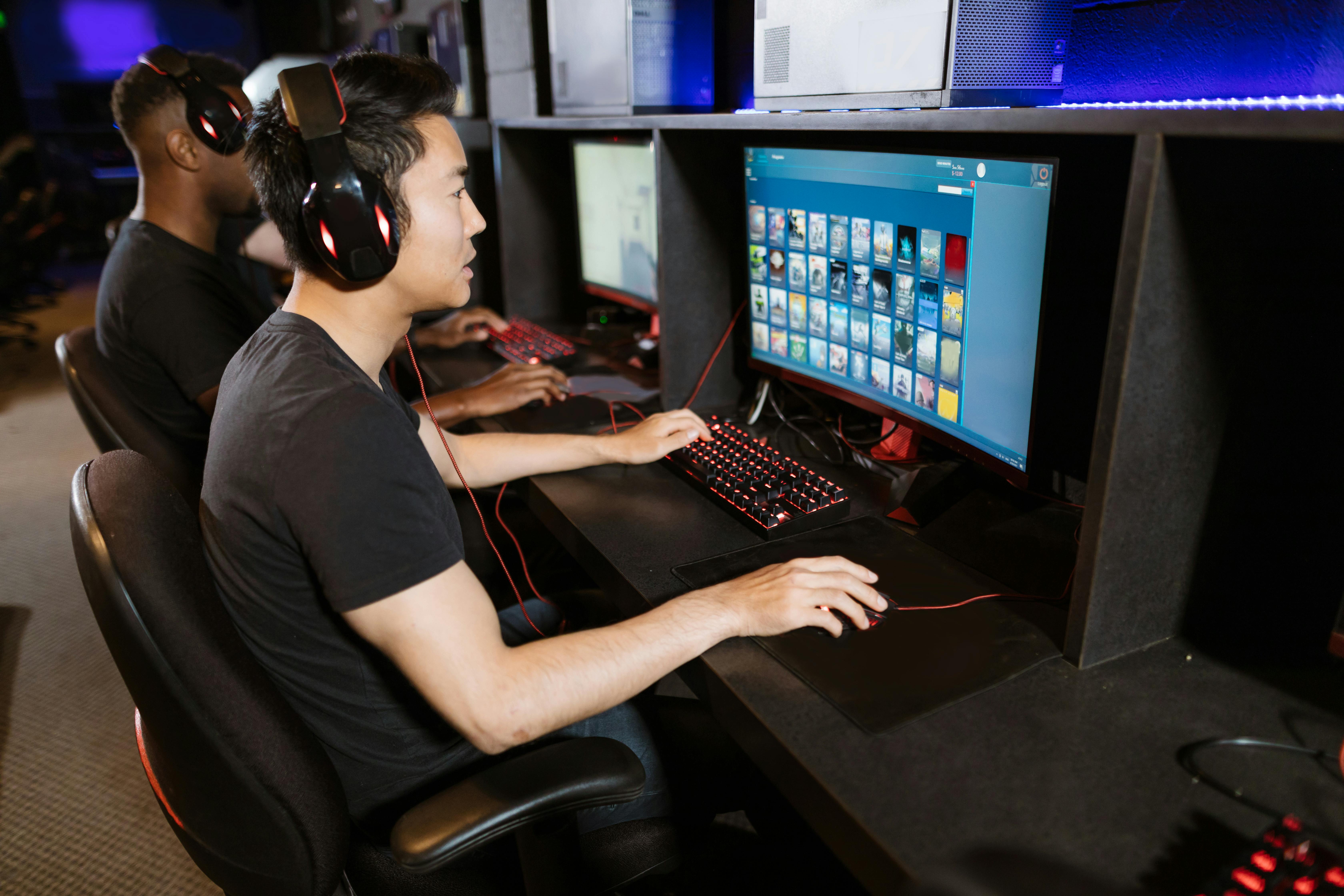 Man Playing Computer Game · Free Stock Photo