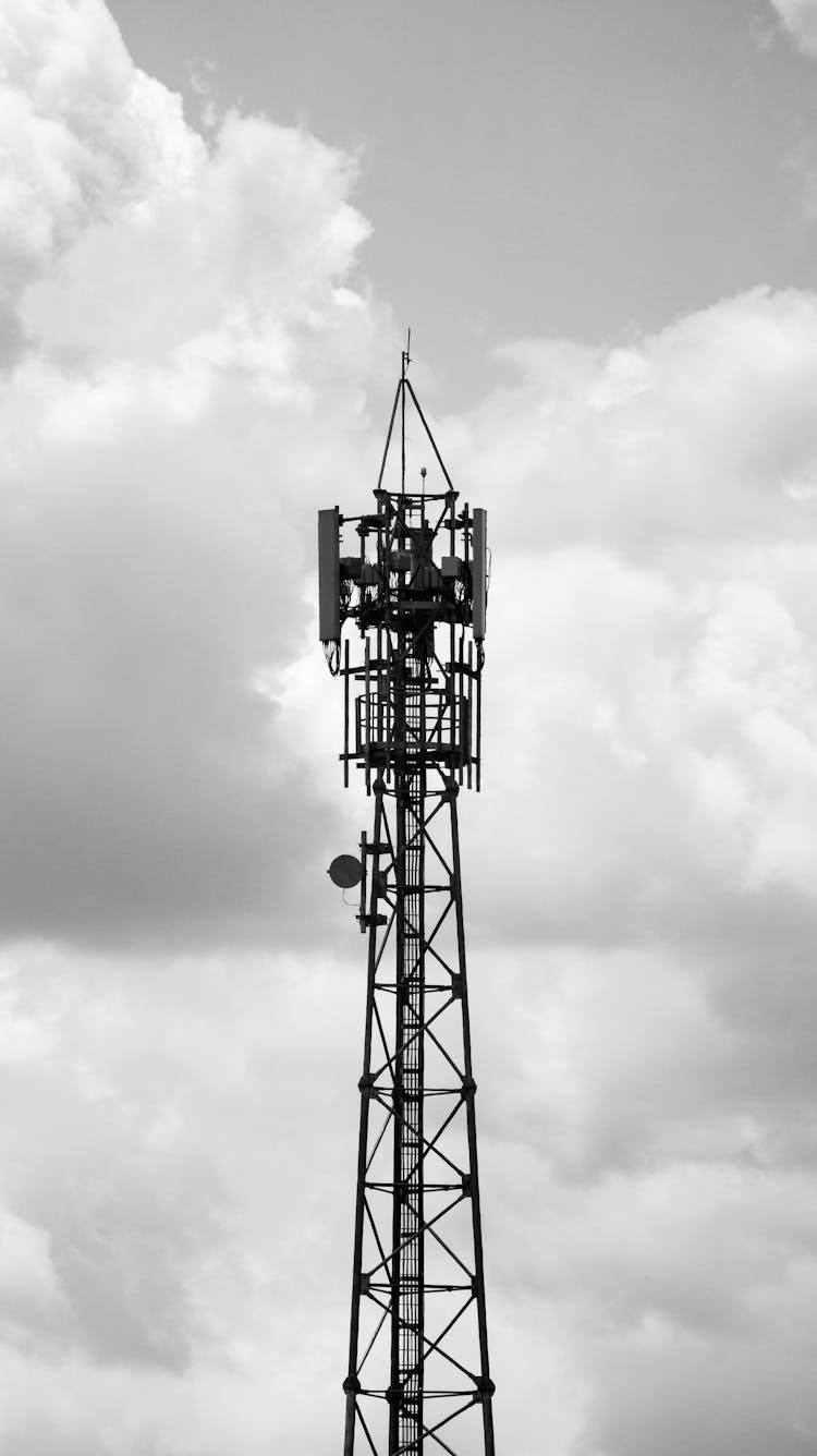 A Communication Tower Made Of Steel