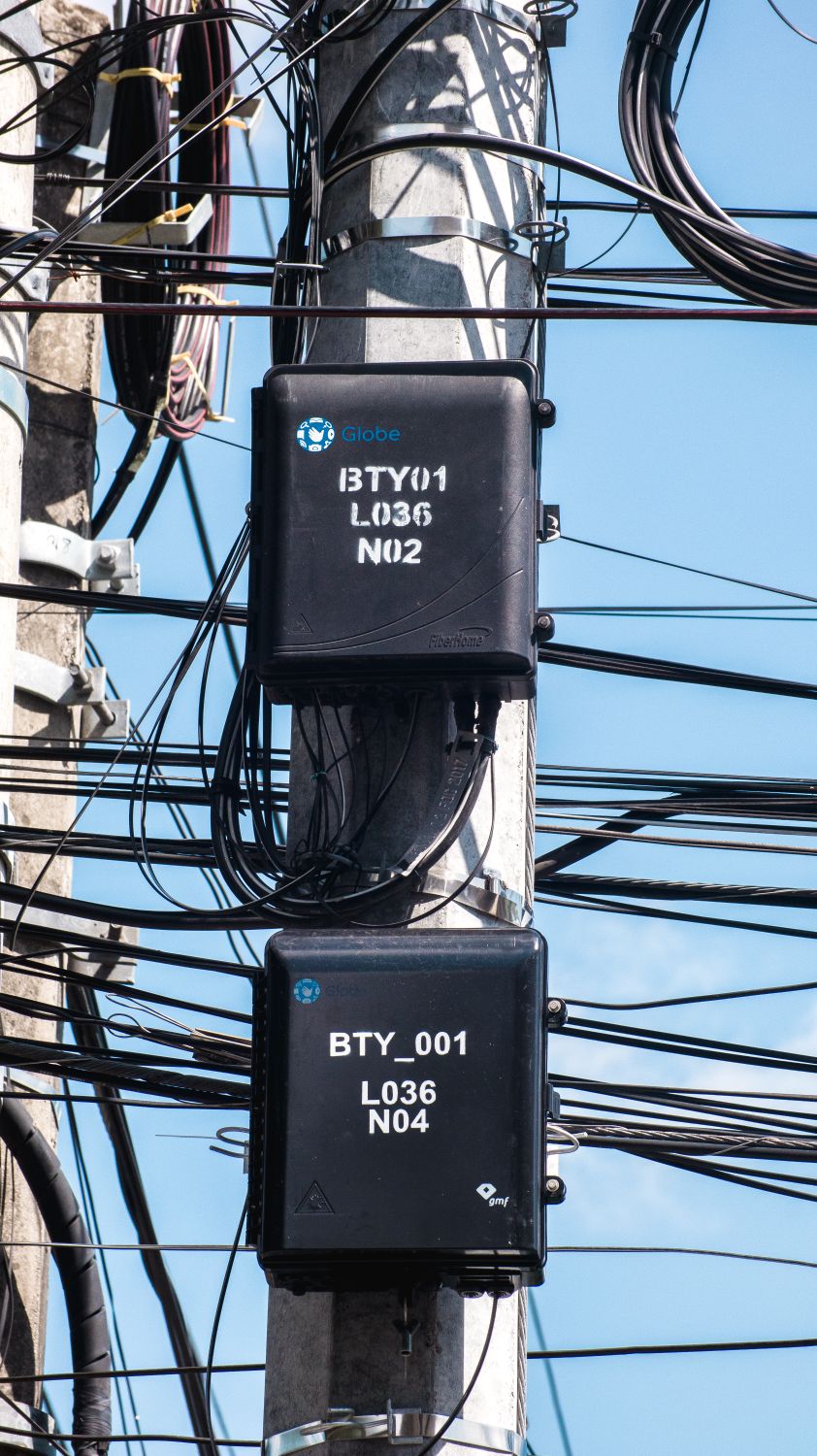 Communication Line Boxes foe a Telecommunication Company · Free Stock Photo