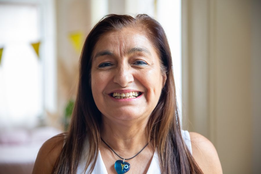 Woman over 40 with a natural smile