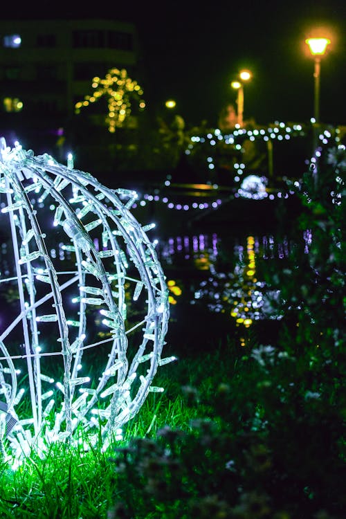 Immagine gratuita di luci della città, luci di natale, natale