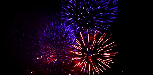 Free stock photo of beautiful, blue, fireworks