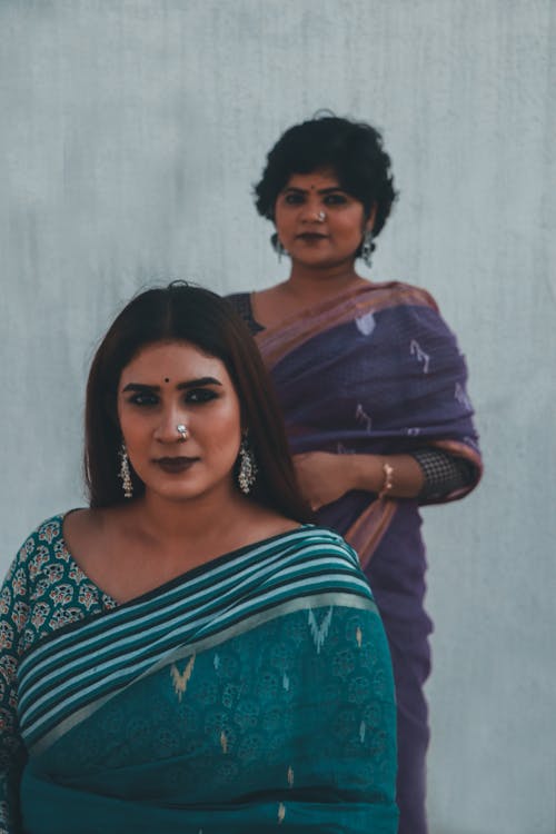 Two Women in Saree