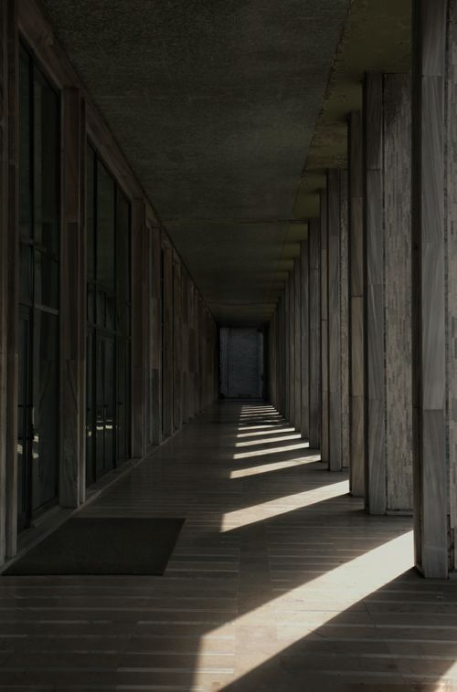Free Explore the play of light and shadow in a sleek Istanbul architectural hallway. Stock Photo