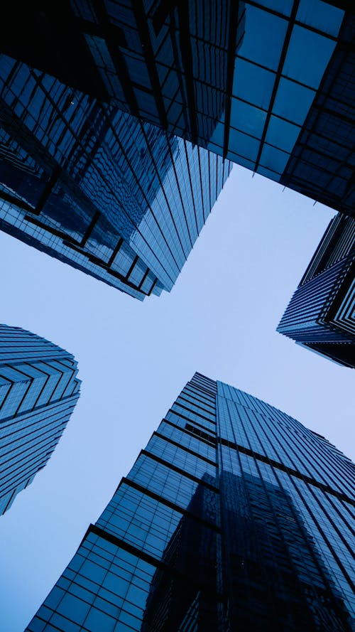 Low Angle Photography of High Rise Buildings