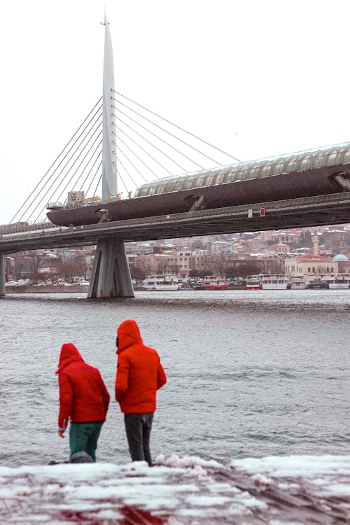 Winter in Istanbul near Halic Station