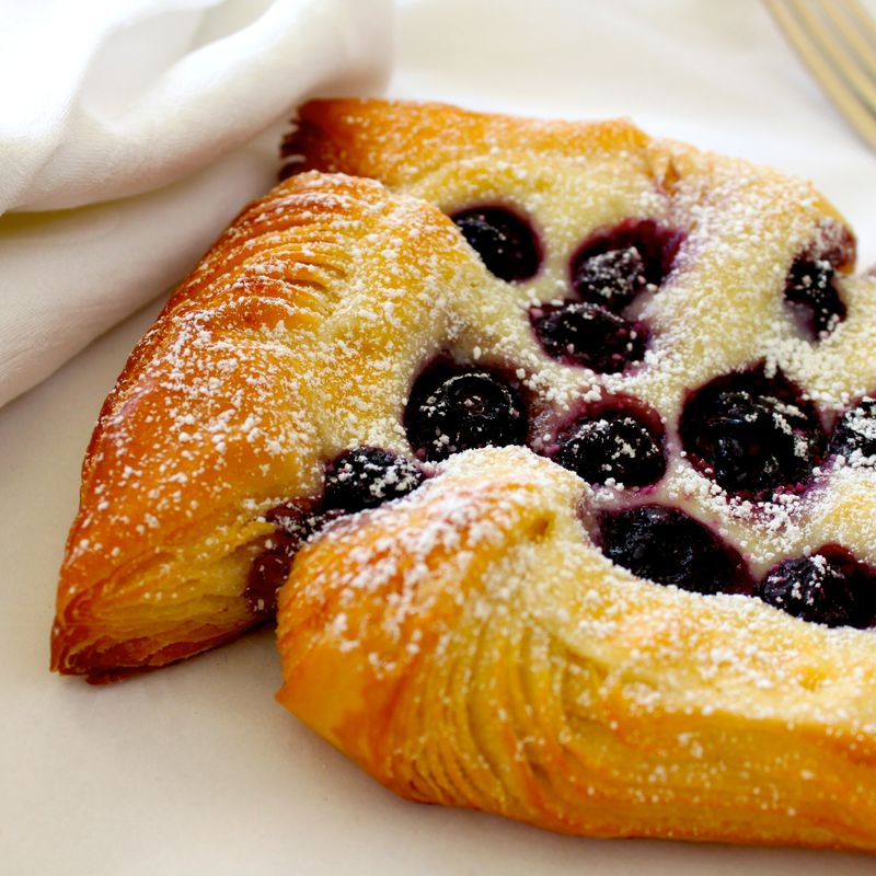Vegan Blueberry Cream Cheese Danish