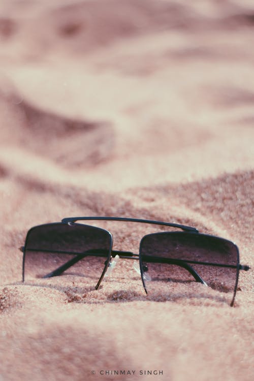 Free stock photo of sand, sunglasses