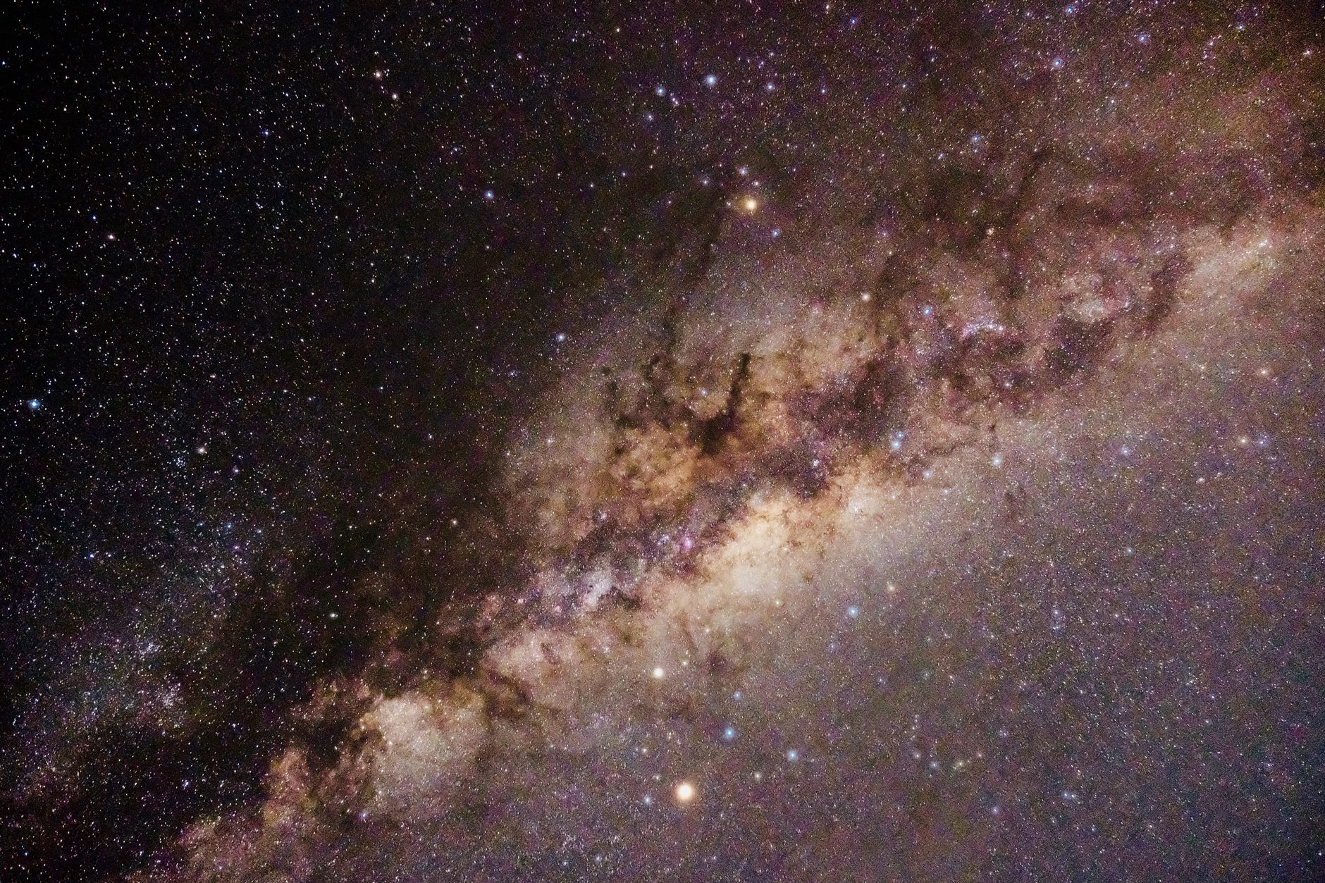Explore the captivating beauty of the Milky Way galaxy in this stunning astrophotography shot.