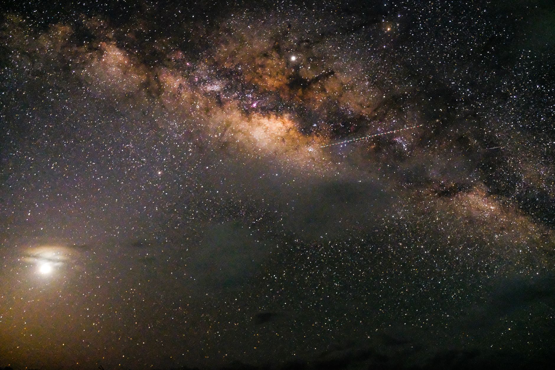 A breathtaking capture of the Milky Way galaxy, showcasing the brilliance of the starry night sky.