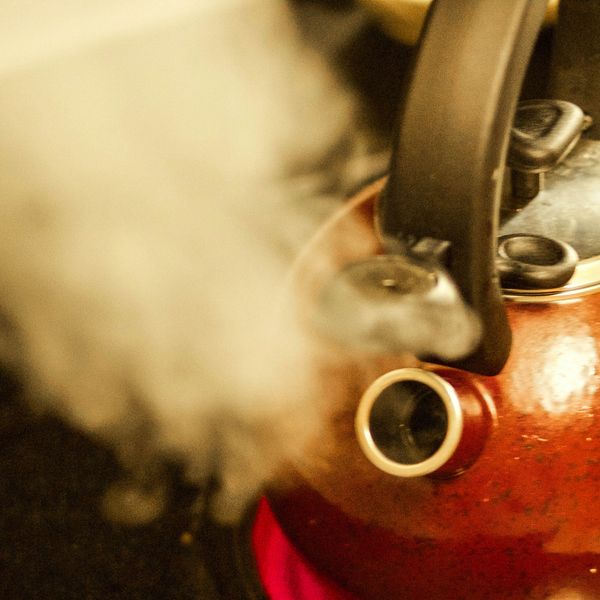 Close-up of a steaming stovetop kettle, photo by Barbara Webb on Pexels