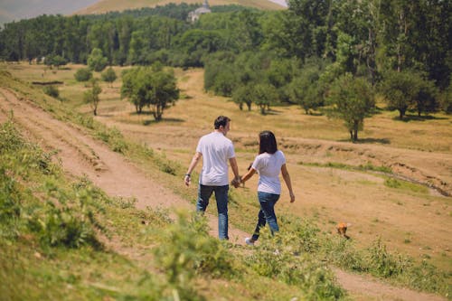 Man and Woman Walking