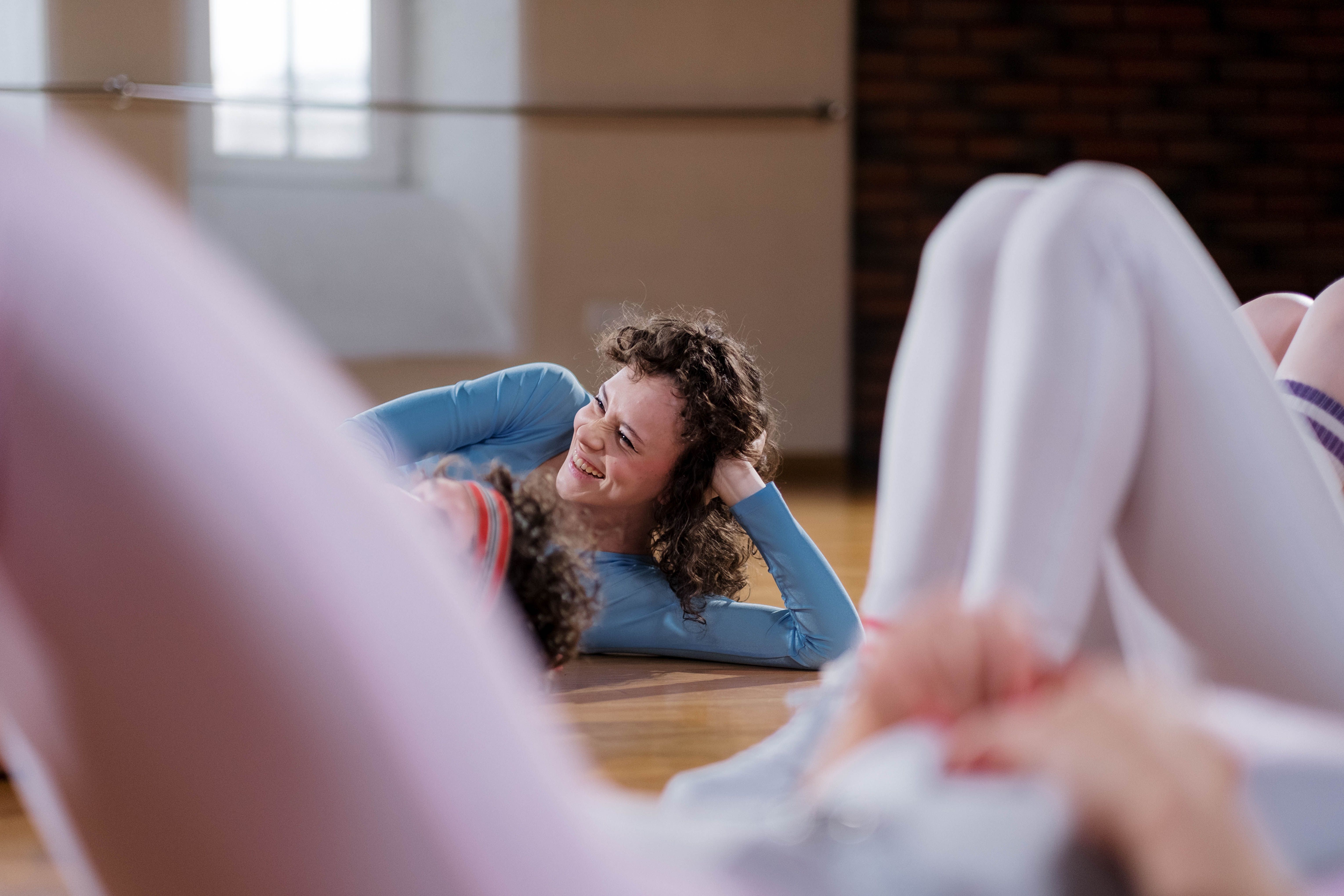 Small group workout session inside a modern fitness studio