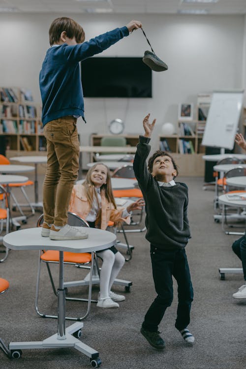 Foto d'estoc gratuïta de assetjament escolar, aula, companys de classe