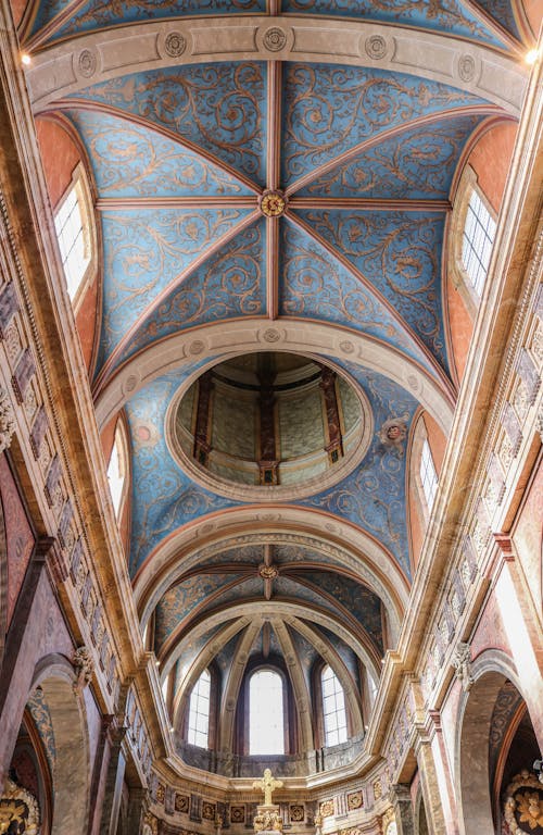 Free Baroque Interior Design of a Ceiling Stock Photo