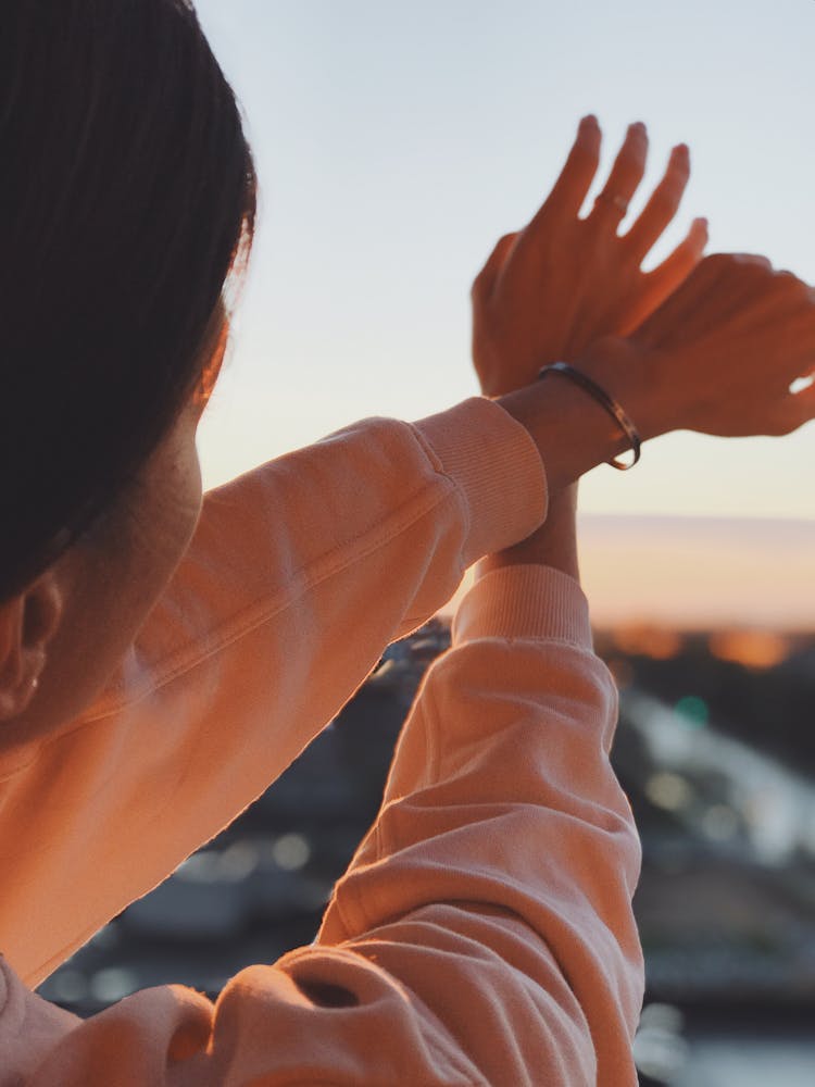 A Person Crossing Her Arms