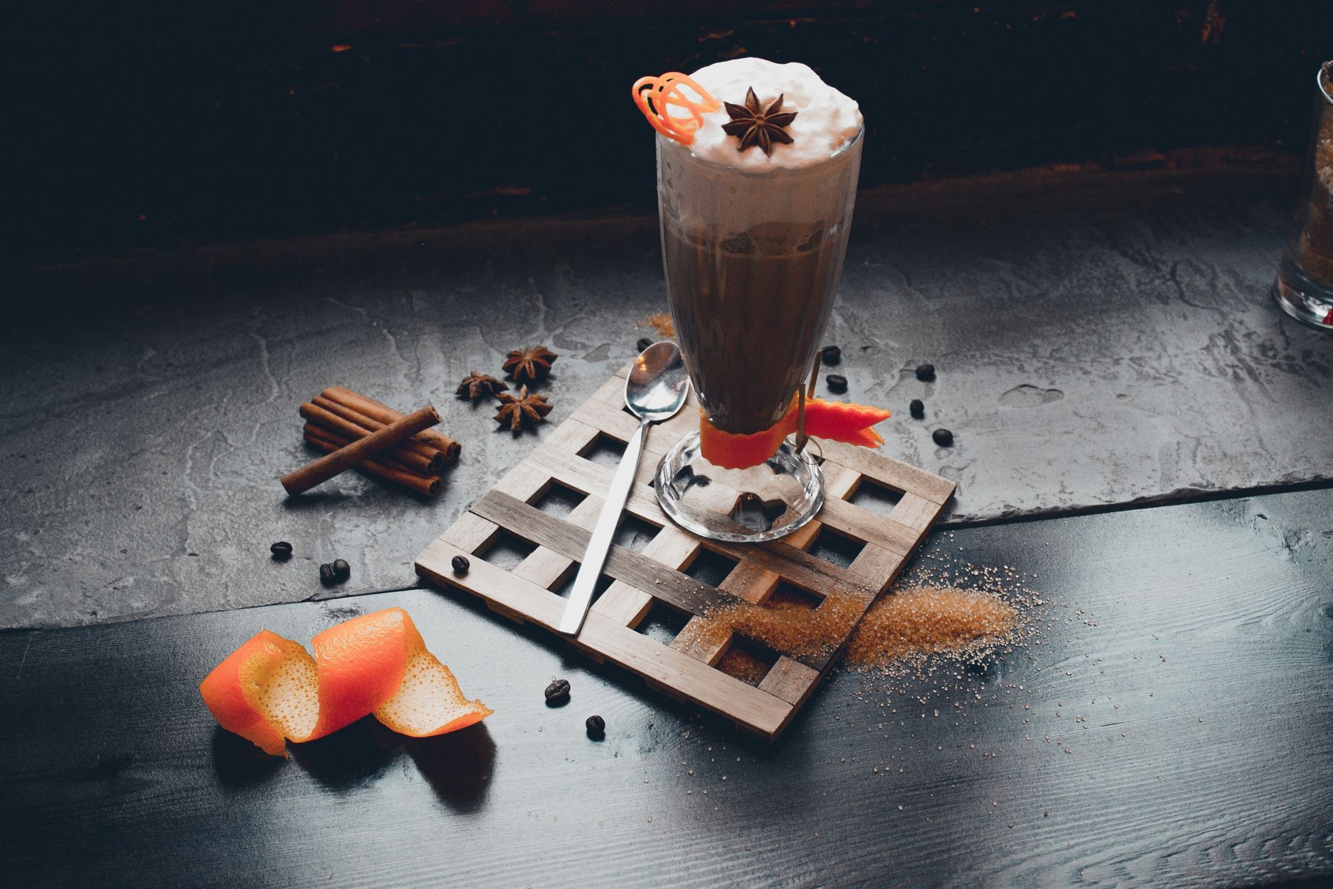 elaborate coffee shop drink
