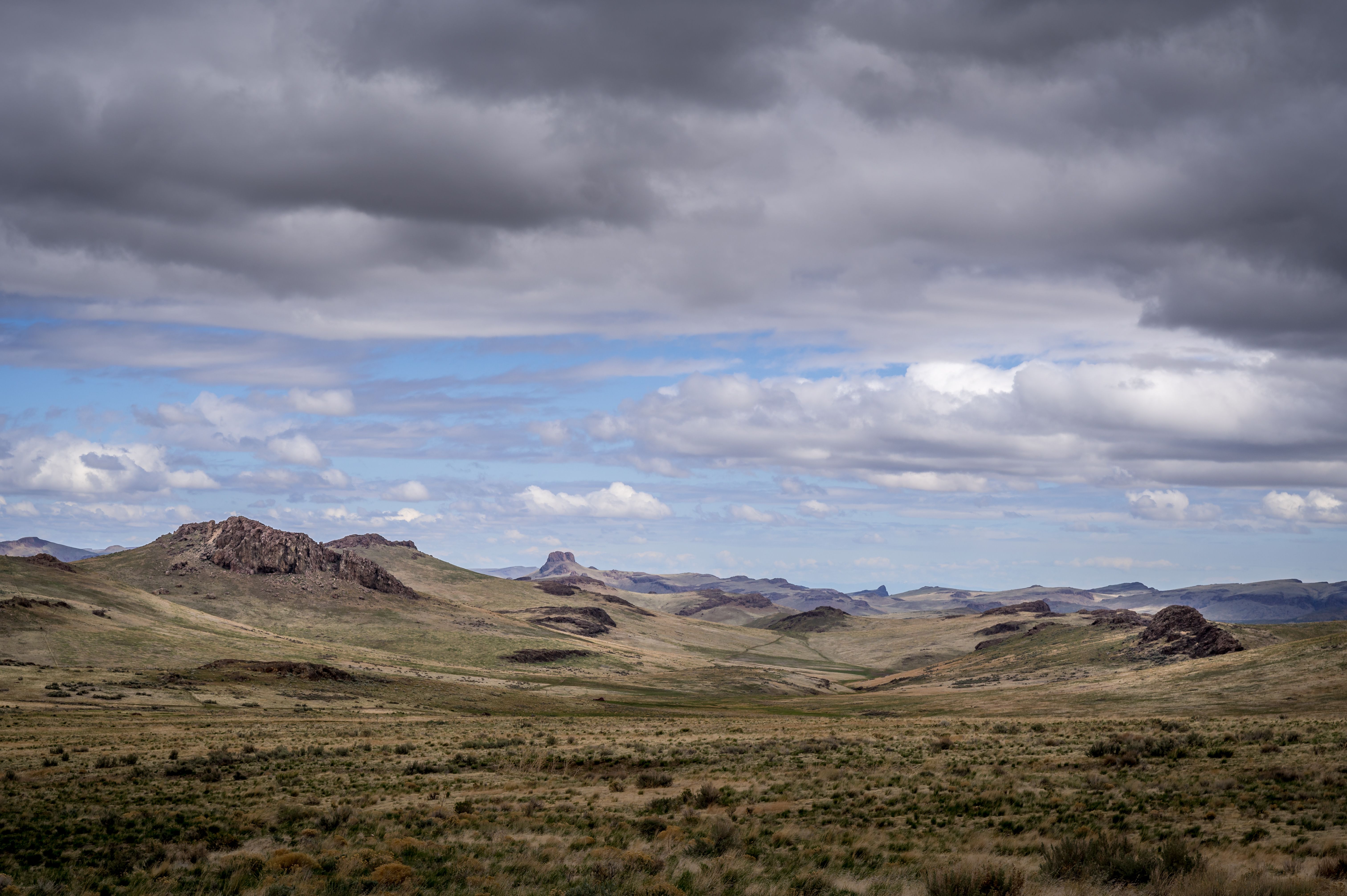 Green and Gray Mountain Under White and Blue Sky · Free Stock Photo