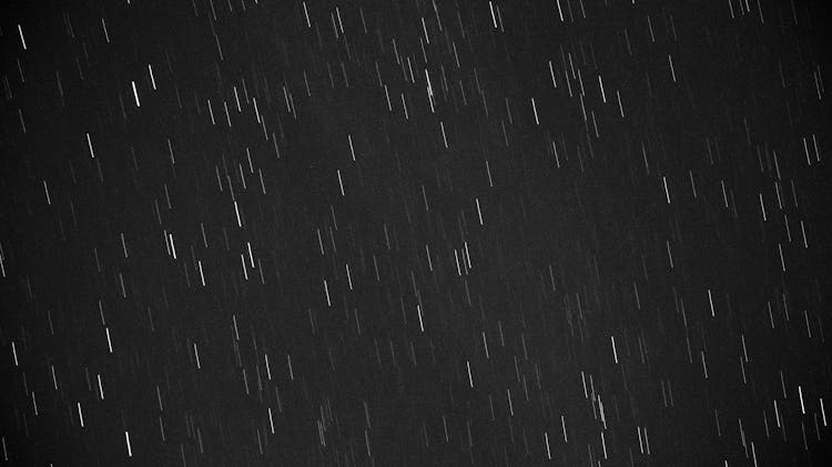 Grayscale Of Long-Exposure Of Stars