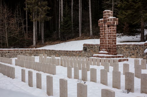 Pile Of White Concrete Cemetery Photo