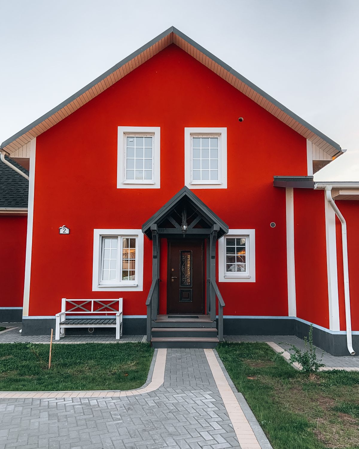 Freshly painted residential home