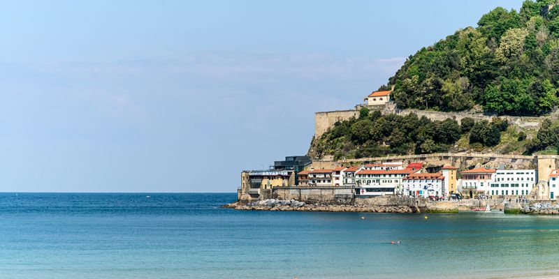 La playa de La Concha, en San Sebastián