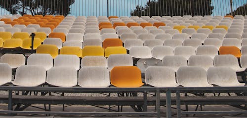 Fotos de stock gratuitas de amarillo, asiento, asientos